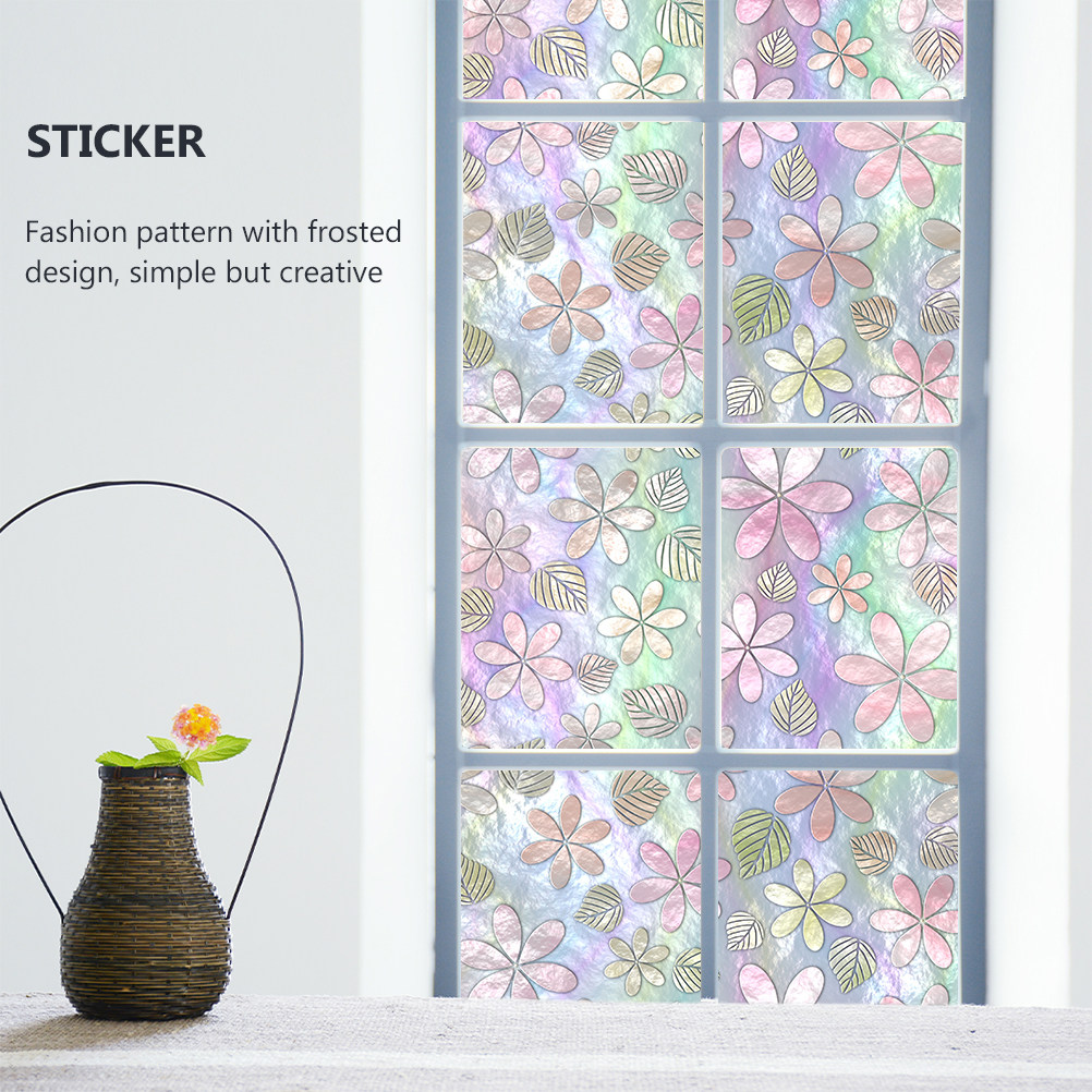 Home Bathroom Glass - Statik Etiket Pencere Kapı Çıkartmaları Buzlu