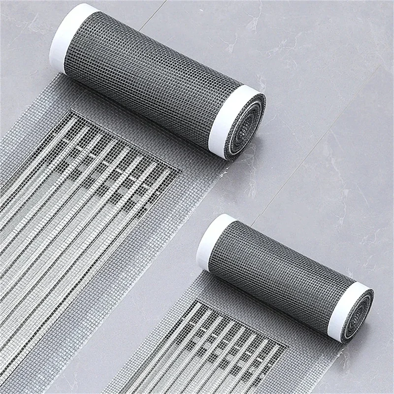 Home Bathroom Water Filter - Kesilebilir Duş Drenaj Saç Catcher Kendinden