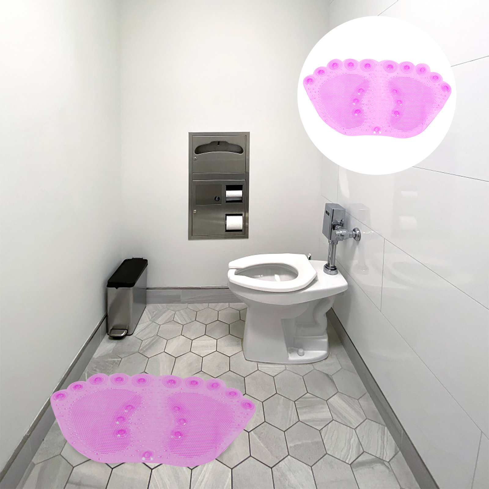 Home Bathroom With Sauna - 1 adet masaj banyo matı PVC