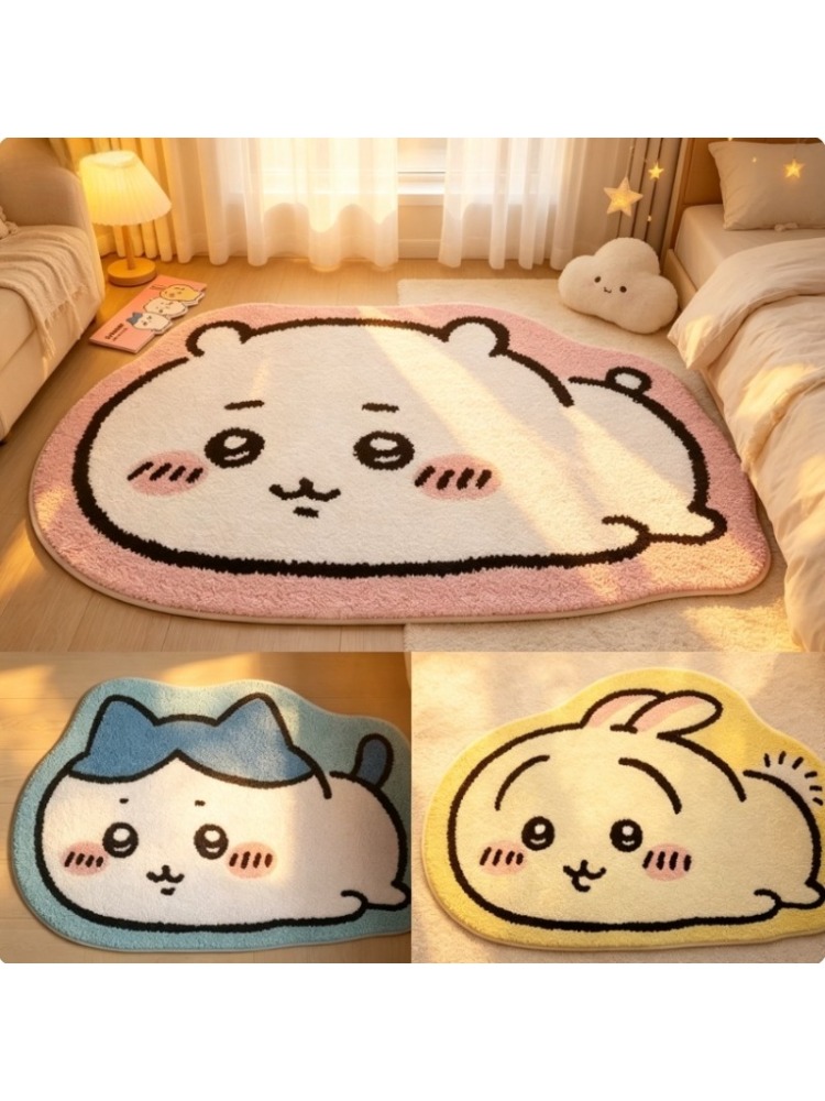 Home Bathroom Floor Mats - Chiikawa Karikatür Halı Anime Hachiware Usagi