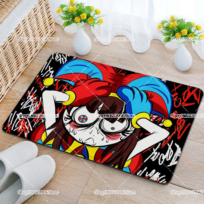 Home Goods Bathroom Rugs - Karikatür İnanılmaz Sirk Kadife Paspas Zemin