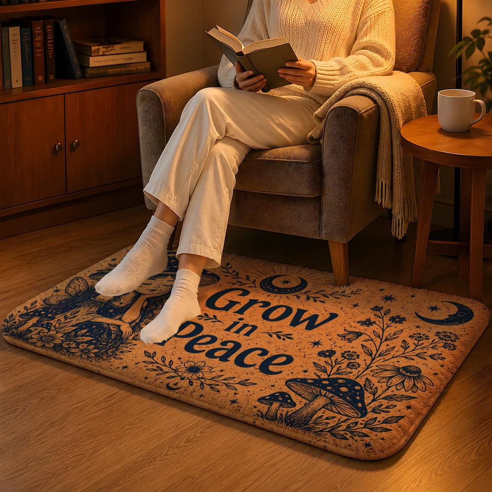 Home Goods Bathroom Rugs - Celestial Good Vibes Zemin Mat Yumuşak