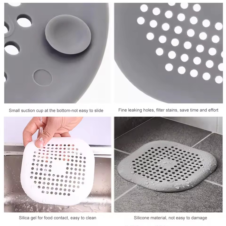 Home Bathroom Water Filter - Tıpa, Mutfak Kanalizasyon Silikonu, Banyo Zemin