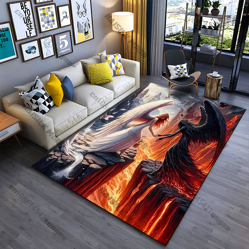 Home Goods Bathroom Rugs - İyi ve kötü dövüşümlü halı Yoga