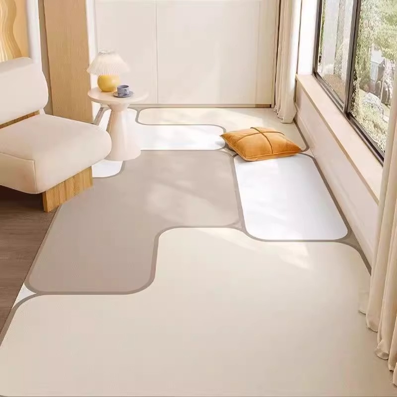 Home Bathroom Design Simple - PVC Mutfak Zemin Matı Modern Düzensiz