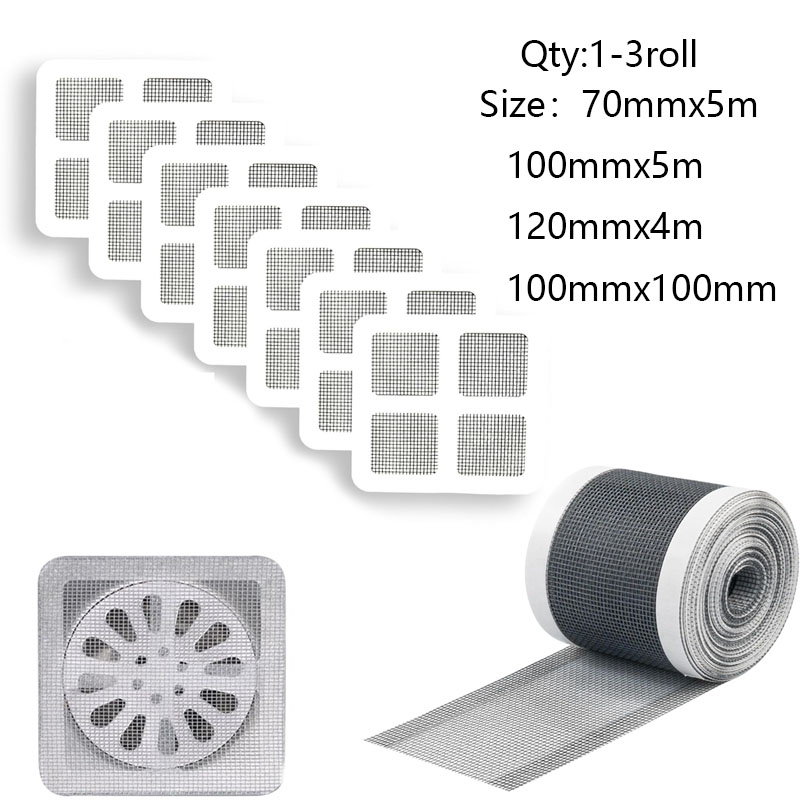 Home Bathroom Water Filter - 1-3 Rolls Kesilebilir Duş Drenaj Saç