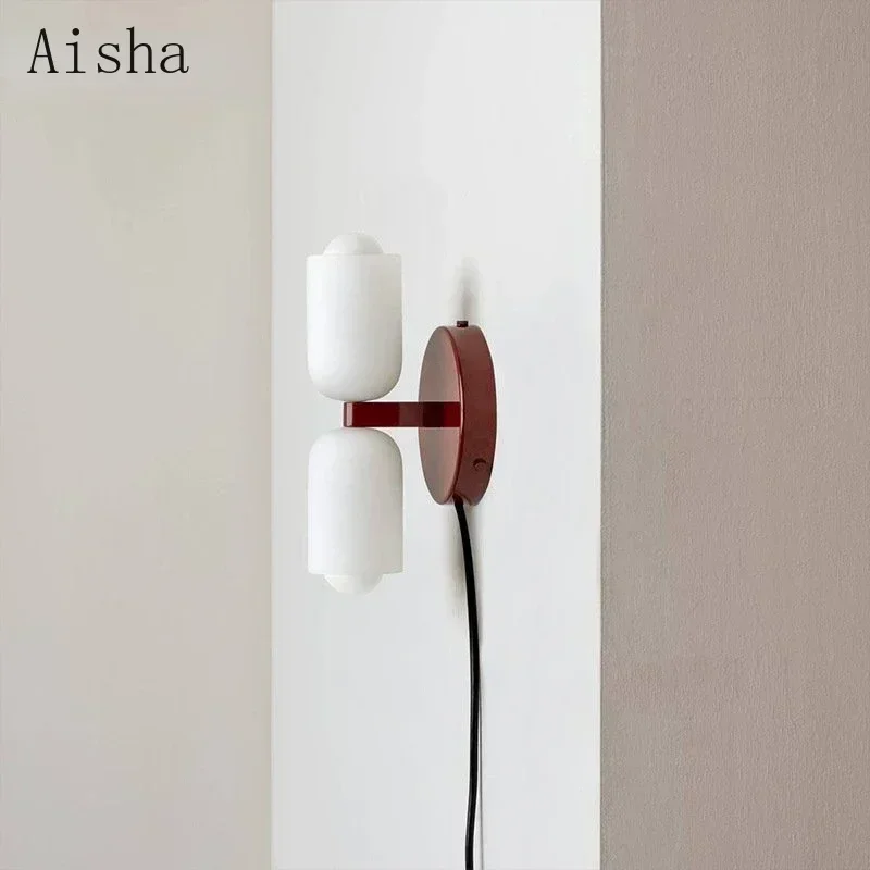 Home Bathroom Design Simple - Cam Duvar Lambası Basit Çift Kafa