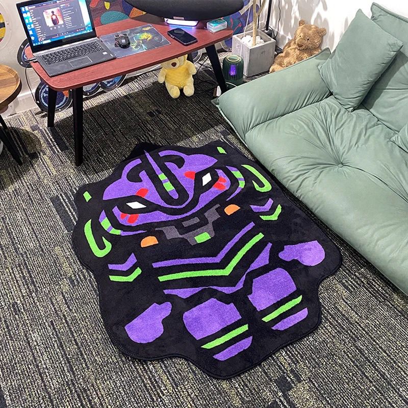 Home Goods Bathroom Rugs - NEON GENESIS EVANGELION Tasarımcı Peluş Halı