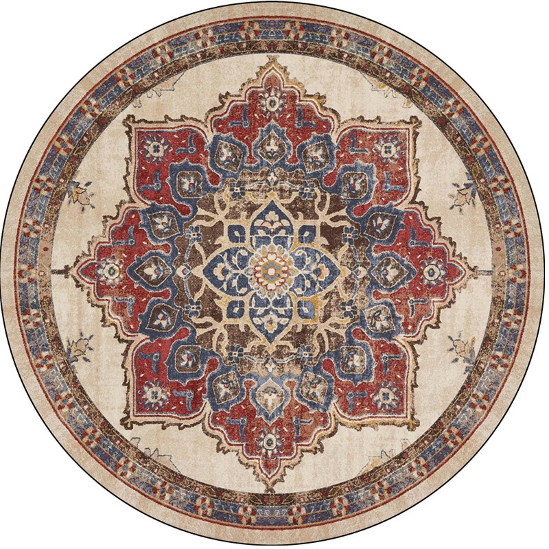Retro Yuvarlak Boho Oturma Oda - Home Bathroom Floor Mats incelemesi ve fiyatı
