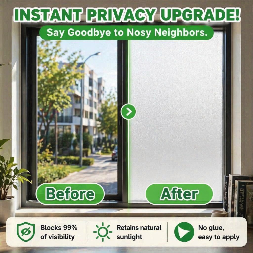 Buzlu Gizlilik Cam Filmi Yarı  - Home Bathroom Glass incelemesi ve fiyatı