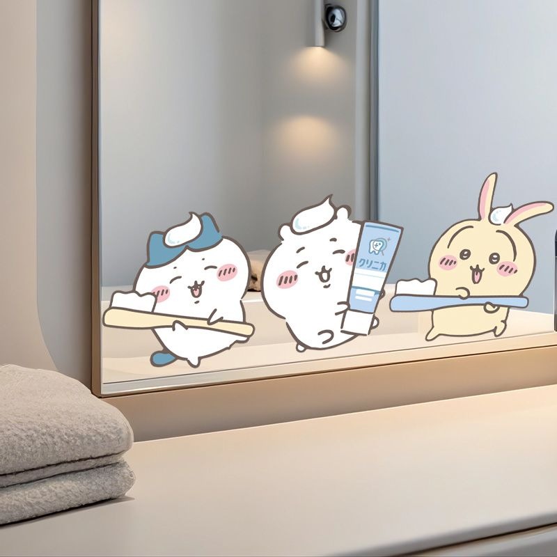 Sıcak Chiikawa Ayna Çıkartmala - Home Goods Bathroom Accessories incelemesi ve fiyatı