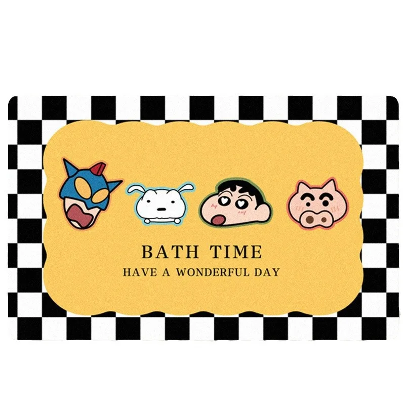 Karikatür sevimli mum boya shi - Home Bathroom Floor Mats incelemesi ve fiyatı