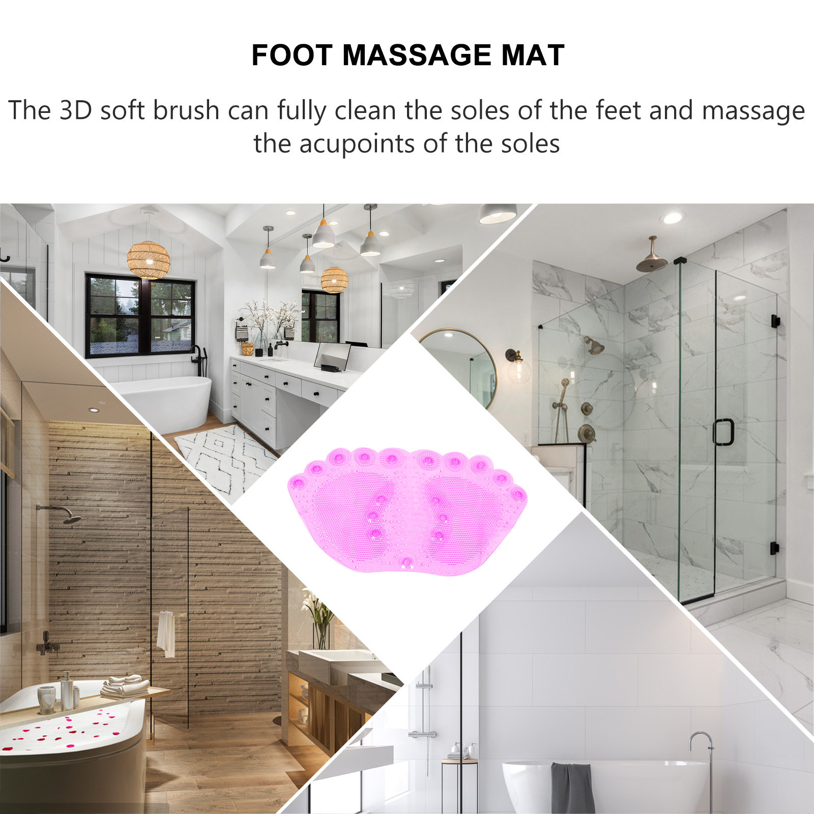 1 adet masaj banyo matı PVC ka - Home Bathroom With Sauna incelemesi ve fiyatı