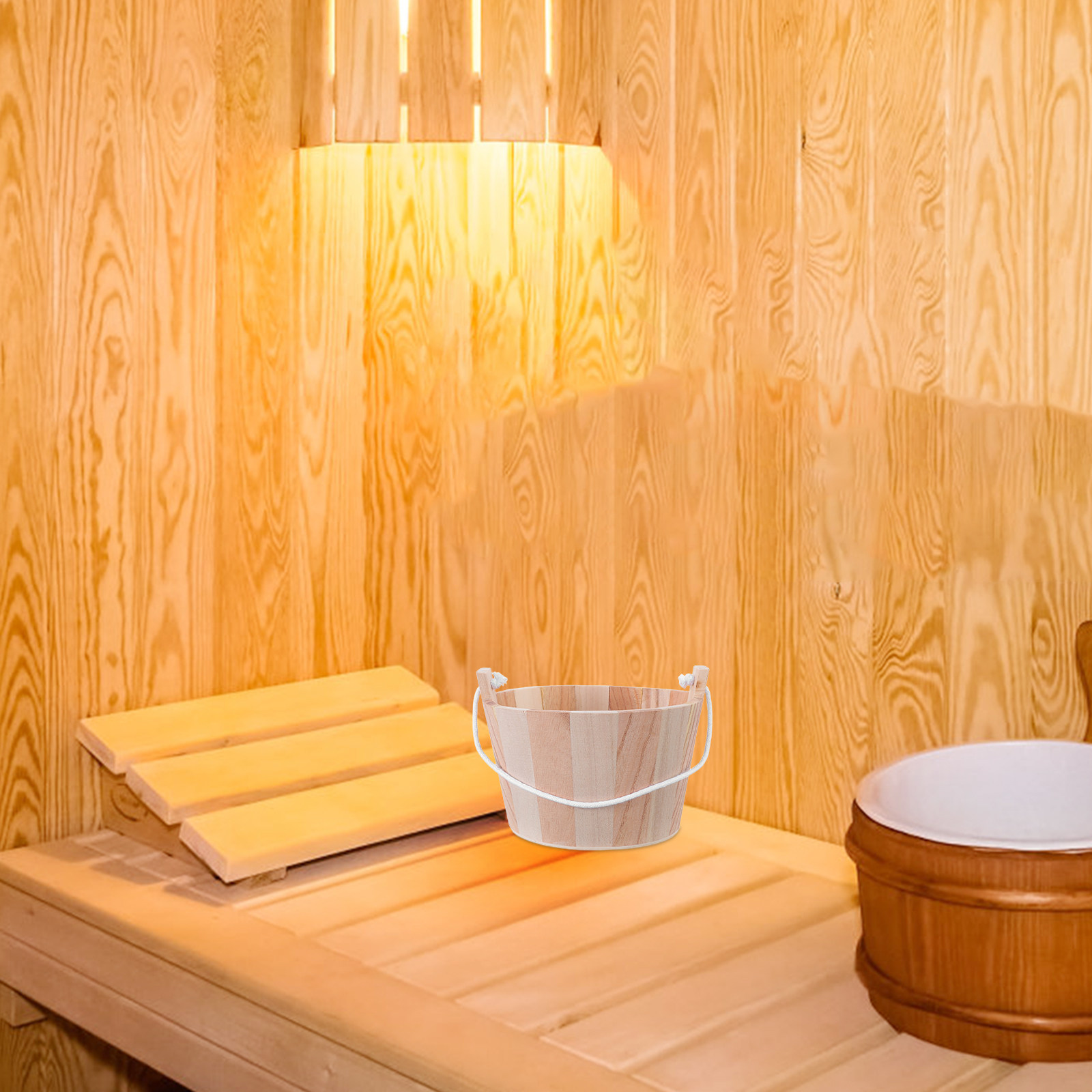 Premium Doğal Ahşap Sauna Kova - Home Bathroom With Sauna incelemesi ve fiyatı