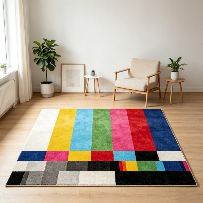 Pastel Gökkuşağı Çizgili İyi R - Home Goods Bathroom Rugs incelemesi ve fiyatı