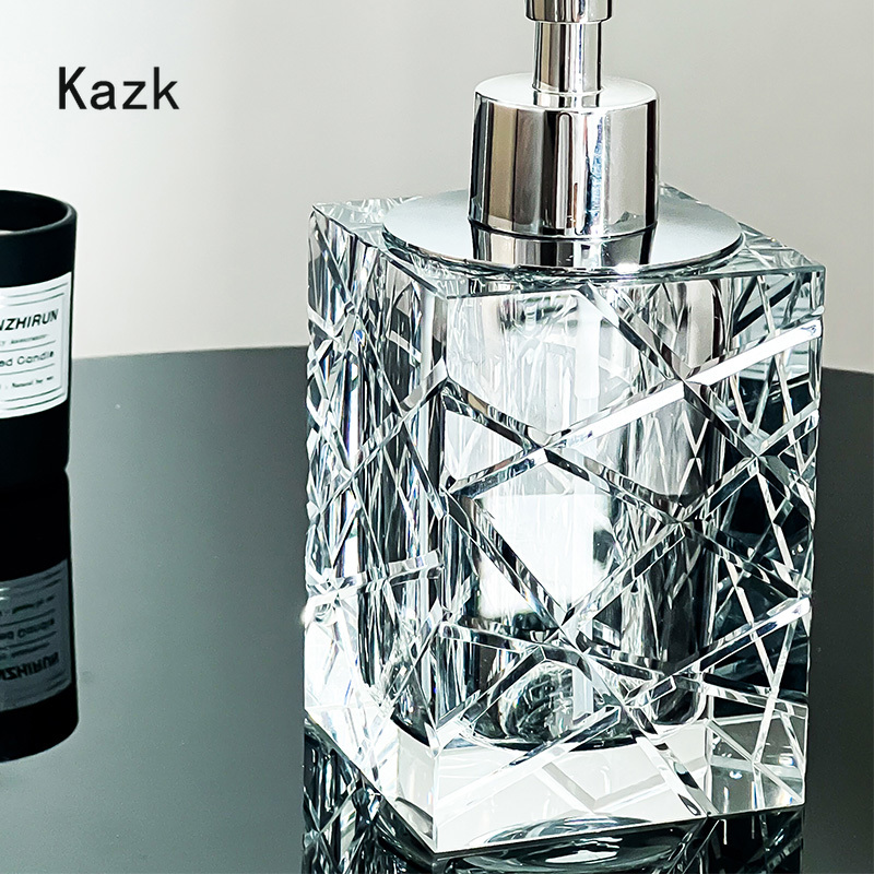 Kristal kesme cam şampuan şişe - Home Bathroom Glass incelemesi ve fiyatı