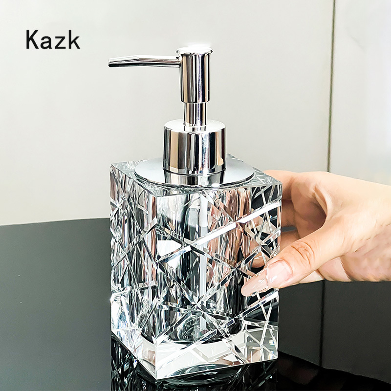 Kristal kesme cam şampuan şişe - Home Bathroom Glass incelemesi ve fiyatı