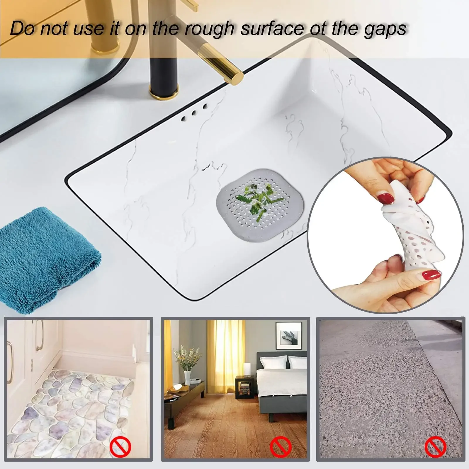 Tıkaçlı Silikon Drenaj Tıpası  - Home Bathroom Water Filter incelemesi ve fiyatı