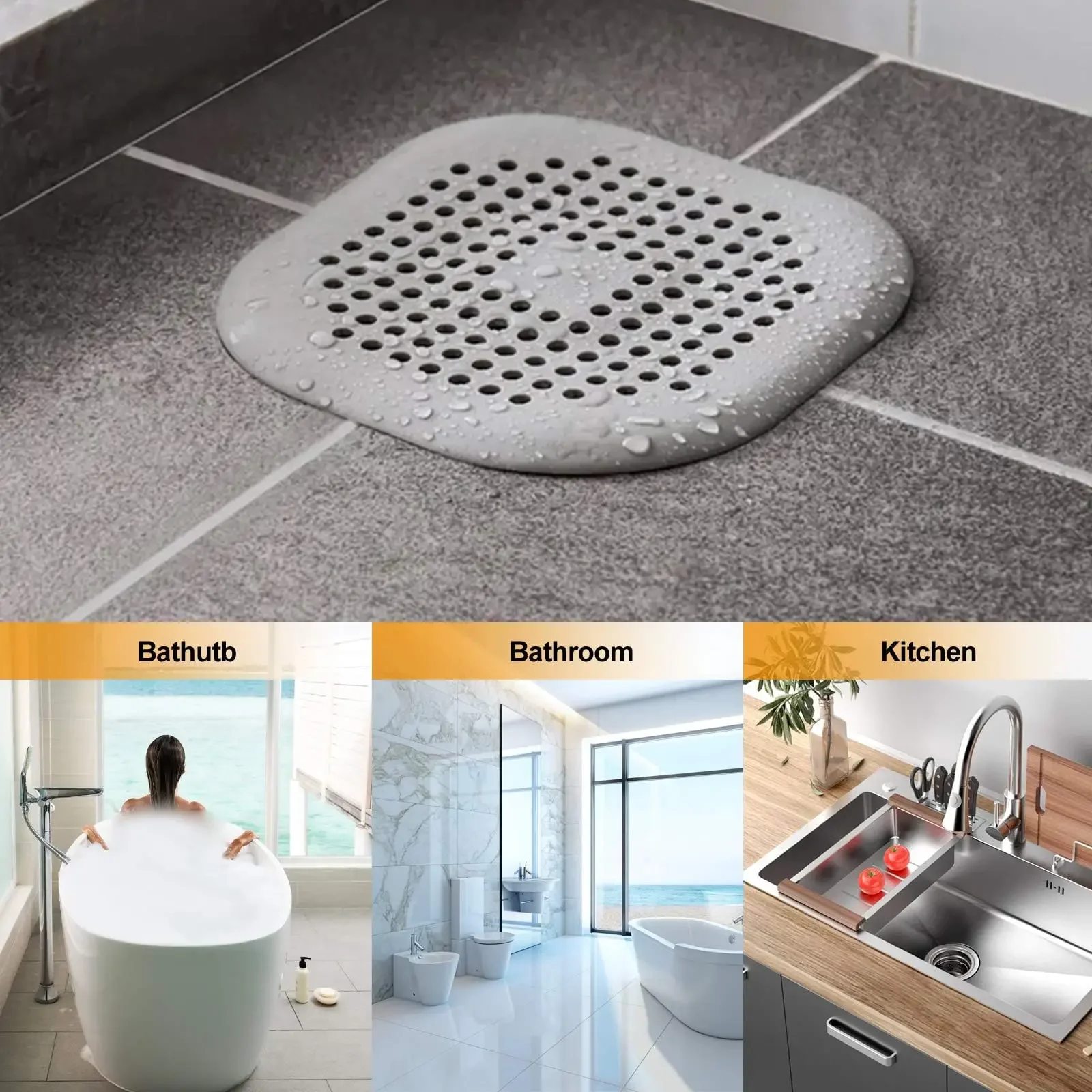 Tıkaçlı Silikon Drenaj Tıpası  - Home Bathroom Water Filter incelemesi ve fiyatı