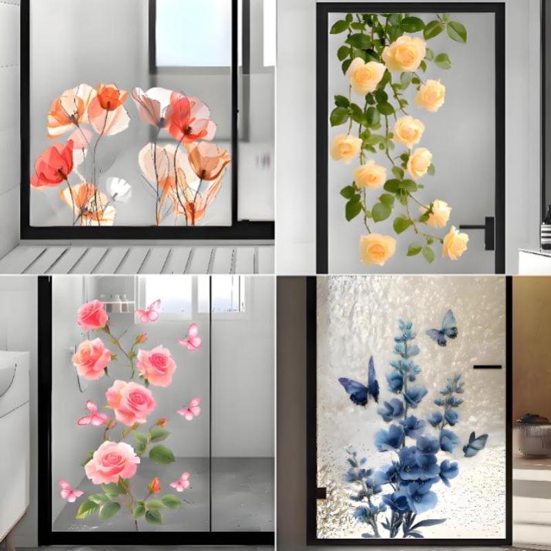 Çıkarılabilir Gül Cam Çıkartma - Home Bathroom Glass incelemesi ve fiyatı