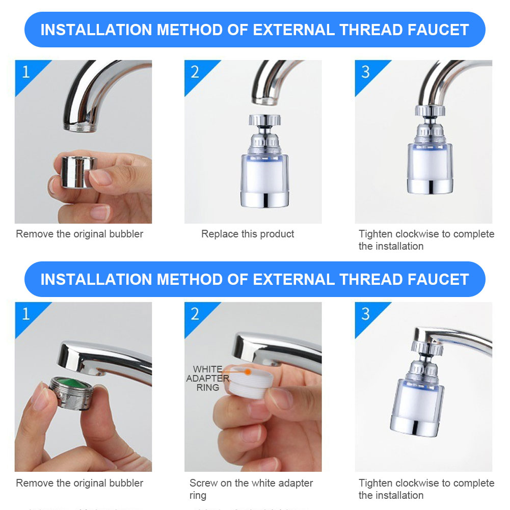 1-5 Takım Musluk Su Filtresi E - Home Bathroom Water Filter incelemesi ve fiyatı