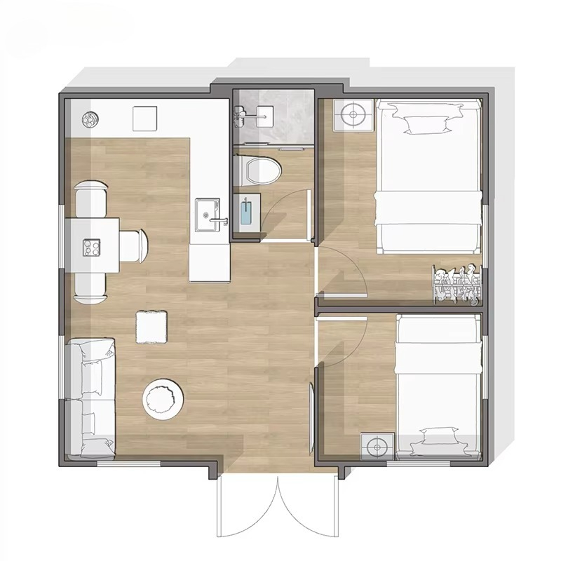 Lüks Ek Birime Sahip Genişleti - Tiny Home Bathroom Kitchen incelemesi ve fiyatı