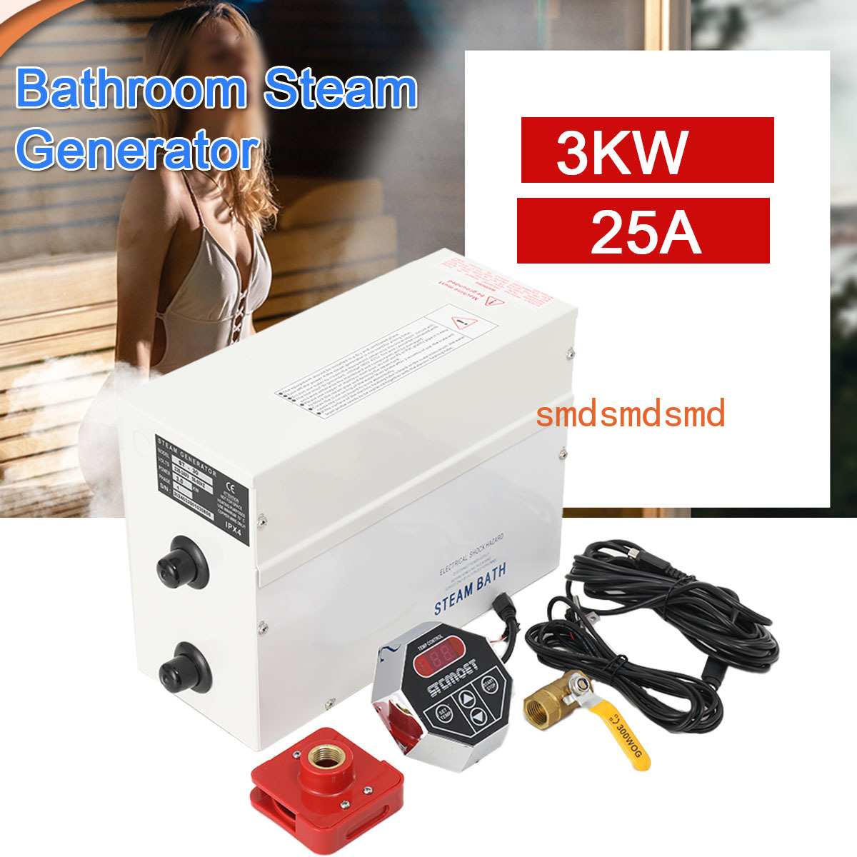 3KW Buhar Jeneratörü Ev Tipi B - Home Bathroom With Sauna incelemesi ve fiyatı