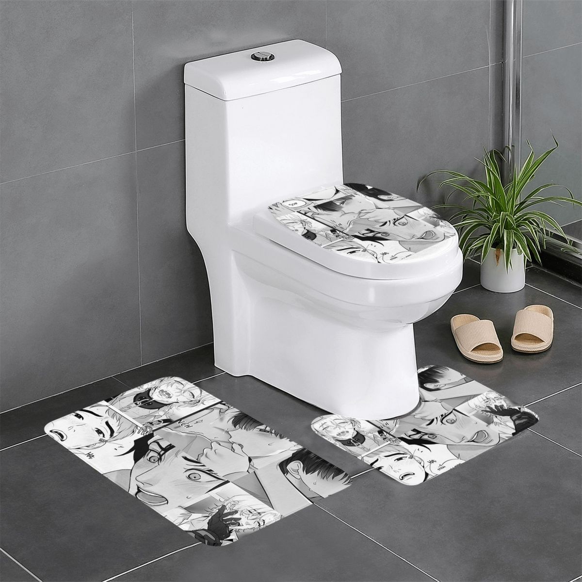 Iyi Yaoi Boys 3 Adet Banyo Pas - Home Goods Bathroom Rugs incelemesi ve fiyatı