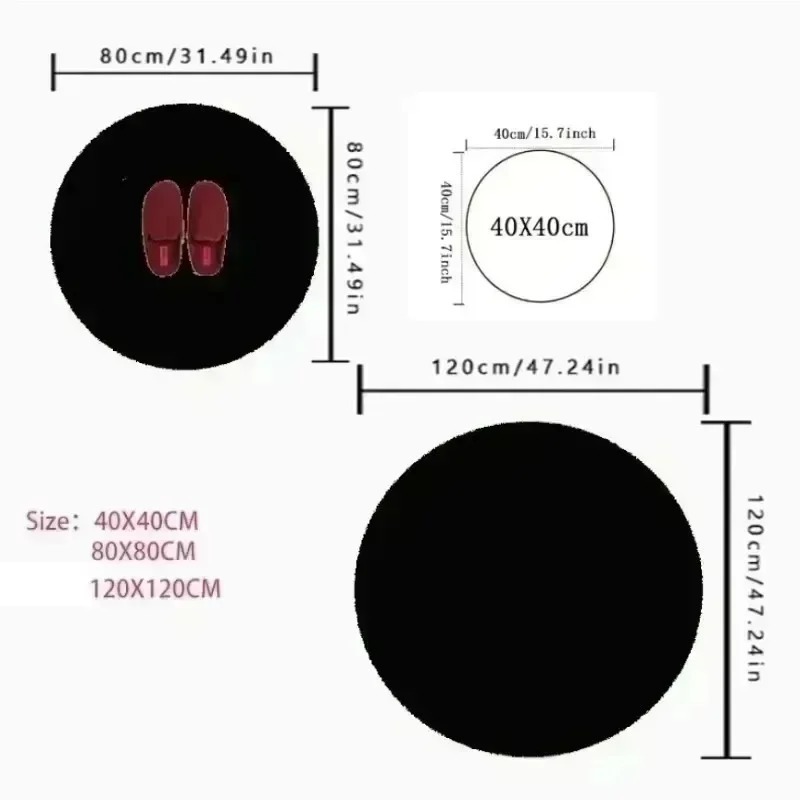 Renkli Kare Desenli Yuvarlak Y - Home Goods Bathroom Rugs incelemesi ve fiyatı