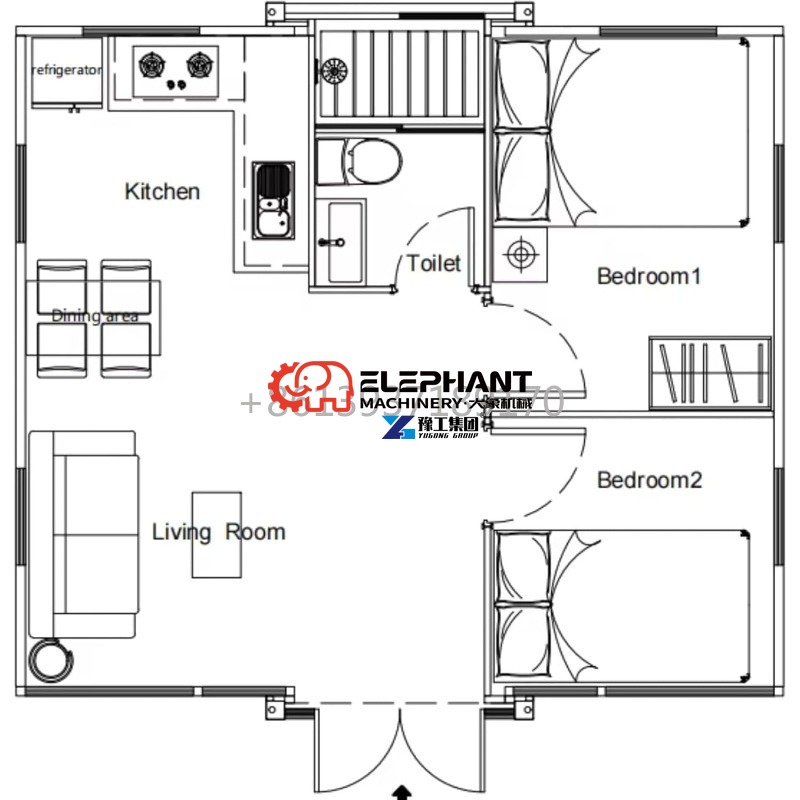 20ft Tiny Home Villa Konteyner - Tiny Home Bathroom Kitchen incelemesi ve fiyatı